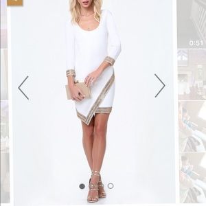 Bebe Dress, White size small